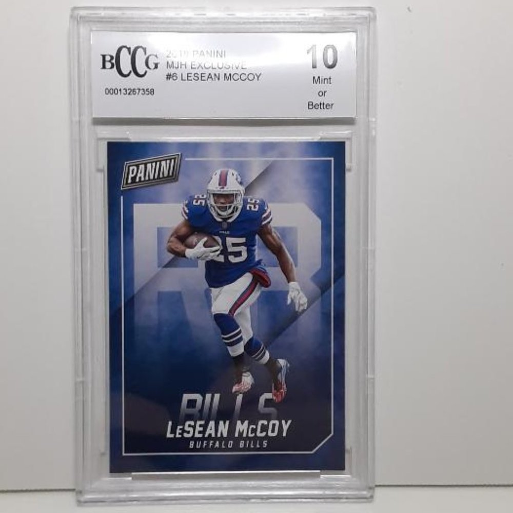 Graded LeSean McCoy Buffalo Bills 2018 NFL Panini MJH Exclusive Football Card
